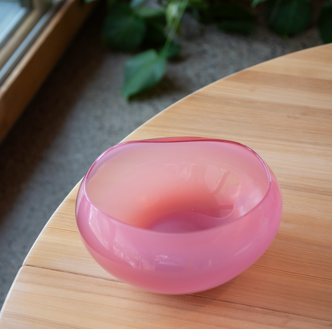 Glasskål Rosa
