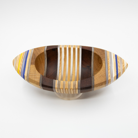 Båt Resirkulert Valnøtt/Plexiglass