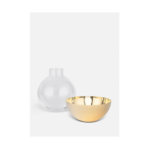 Skultuna - Pomme Medium Vase Messing - Norway Designs