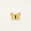 Opro-Sommerfugl Ring Forgylt/Emalje Champagne-orway Designs