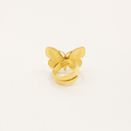Opro-Sommerfugl Ring Forgylt/Emalje Champagne-orway Designs