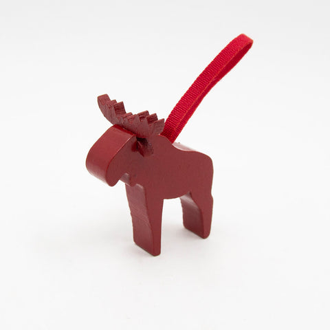 Spegels - Elg m/Bånd Liten Rød - Norway Designs