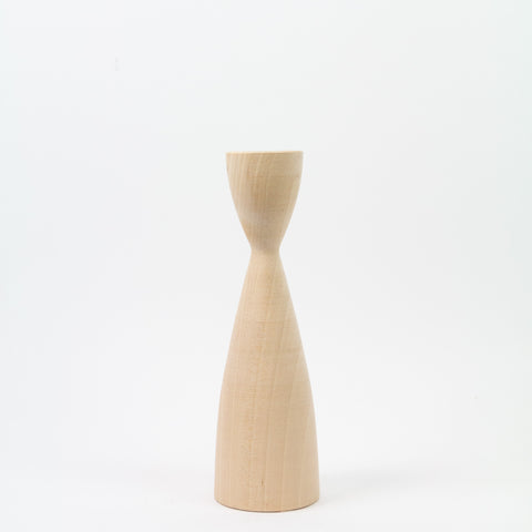 Spegels-Julelysestake Bobinljusstake 19cm Natur-Norway Designs