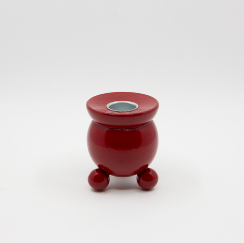 Spegels-Julelysestake Kulljusstake 7cm Rød-Norway Designs