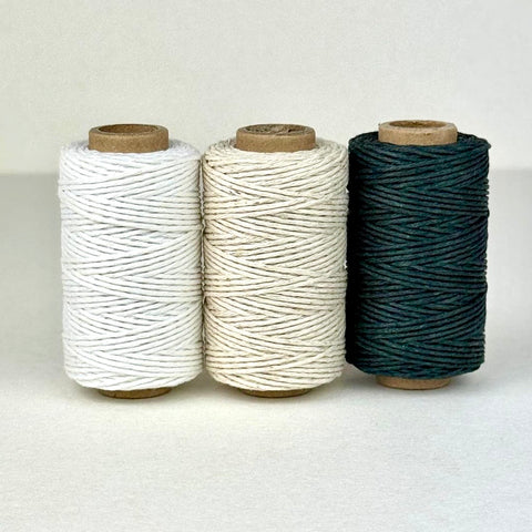 Stefan Papir - Hampsnor 1,5mm×50m Sort/hvit/natur - Norway Designs