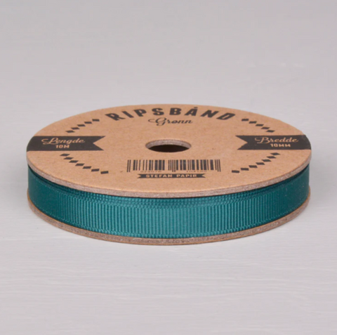 Stefan Papir - Ripsbånd 10mm × 10m Grønn- Norway Designs
