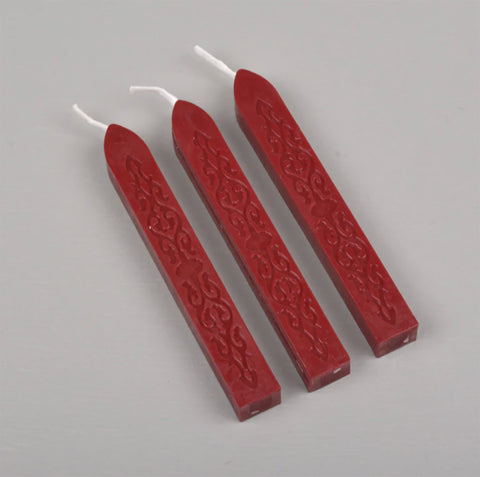 Sealing wax w/wick 3pcs 