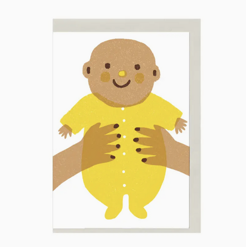 The Printed Peanut-Minikort "Gul Baby"-Norway Designs
