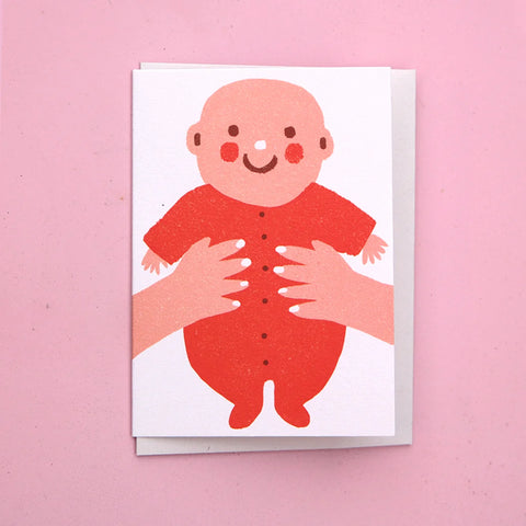 The Printed Peanut-Minikort "Rød Baby"-Norway Designs