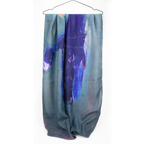 Therese Enger Centered Scarf Blue/Purple