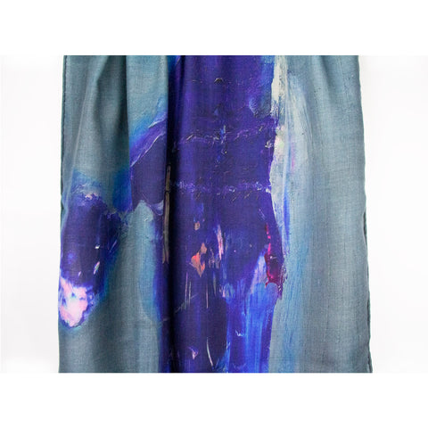 Therese Enger Centered Scarf Blue/Purple