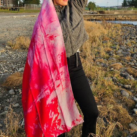 Exotic Skjerf Ull/silke fra Therese Enger