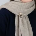 Hillestad - Traditional Hjerte Nål Bronse Liten - Norway Designs