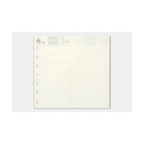 Traveler's Company - Regular Diary 2024 (Uke/Notat) Refill - Norway Designs