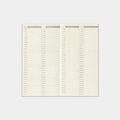 Regular Vertical Diary 2027 Uke + Memo Refill fra Traveler's Company