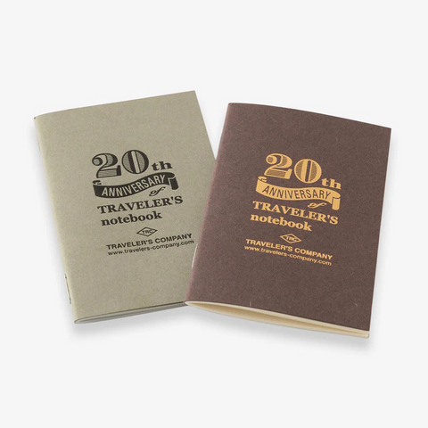 Traveler's Company-Notebook Card Size 20th Anniversary Set Black-Norway Designs
