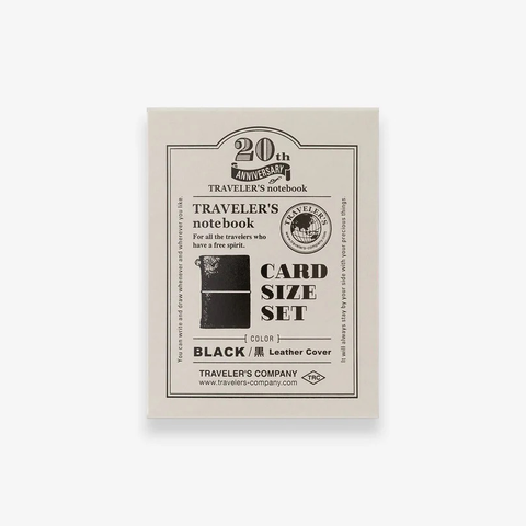 Traveler's Company-Notebook Card Size 20th Anniversary Set Black-Norway Designs