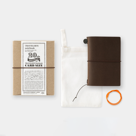 Traveler's Company-Notebook Card Size 20th Anniversary Set Brown-Norway Designs