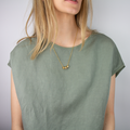 Ulrikke Vogt - Inline Bud Floret Halssmykke Moonstone/Perle - Norway Designs