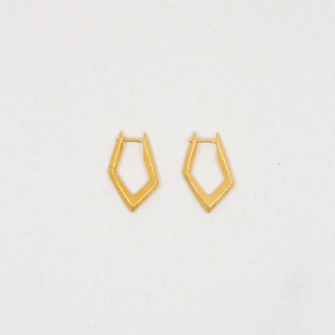 Ulrikke Vogt-Polygon Ørepynt Creol Forgylt Sølv-Norway Designs