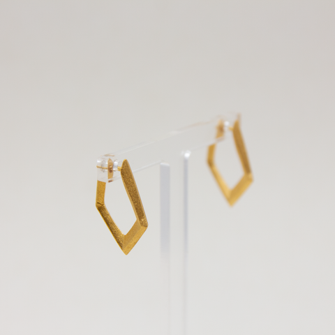 Ulrikke Vogt-Polygon Ørepynt Creol Forgylt Sølv-Norway Designs