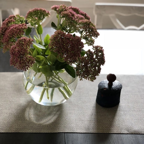 Växbo Lin - Rutig Strandråg Løper - Norway Designs 