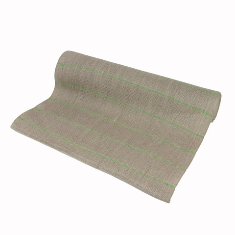 Växbo Lin - Högbo Løper 35x100cm Bladgrønn - Norway Designs