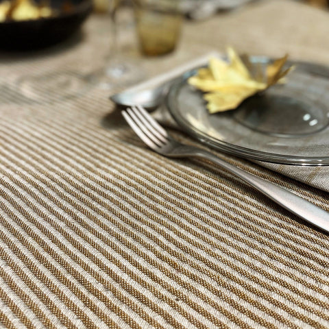 Växbo Lin Våga Duk Umbra/Ubleket