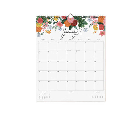 Rifle Paper Co- Dahlia Calender 2026- Norway Designs