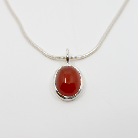 Bean Anheng Sølv/Karneol fra Vido Jewels
