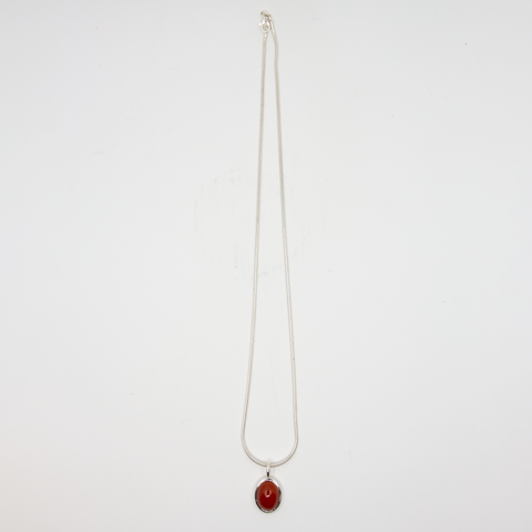 Bean Anheng Sølv/Karneol fra Vido Jewels