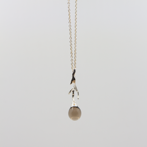 Branch Anheng Sølv/Røykkvarts fra Vido Jewels