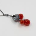 Freesia Anheng Oksidert Sølv/Karneol fra Vido Jewels