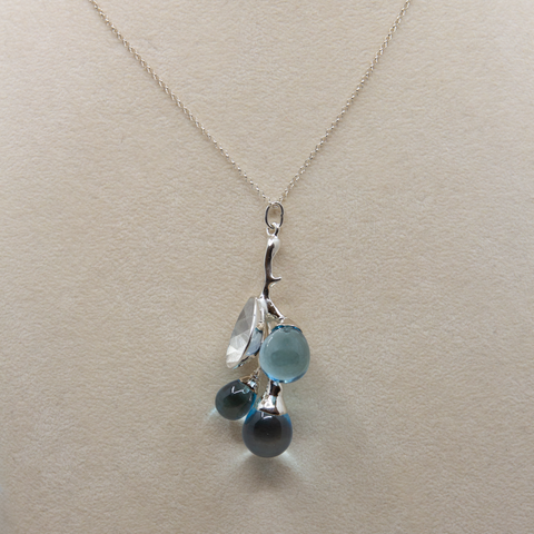 Vido Jewels-Freesia Anheng Sølv/Topaz-Norway Designs