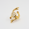 Freesia Ring Forgylt Sølv/Karneol/Citrin fra Vido Jewels