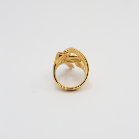 Freesia Ring Forgylt Sølv/Karneol/Citrin fra Vido Jewels