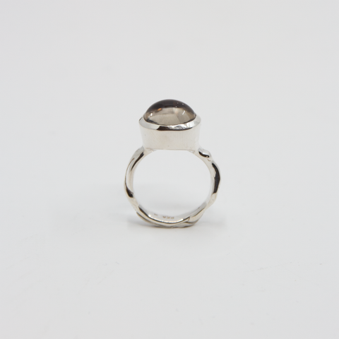 Madikeri Ring Sølv Røykkvarts fra Vido Jewels