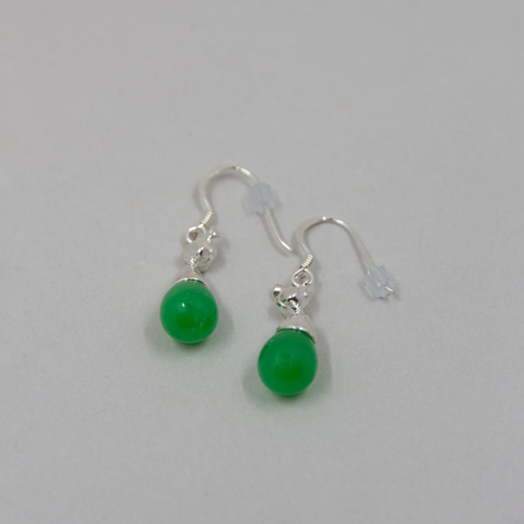 Vido Jewels-Madikeri Ørepynt Sølv/Jade-Norway Designs