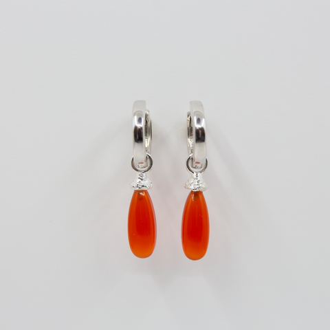 Mini Drue Creol Sølv/Karneol fra Vido Jewels