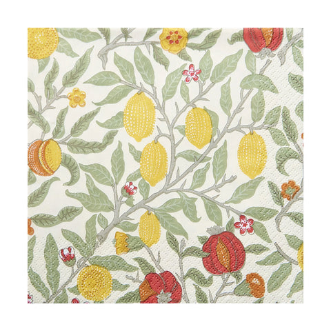 Vinding-Fruit Yellow Papirservietter 33x33cm-Norway Designs