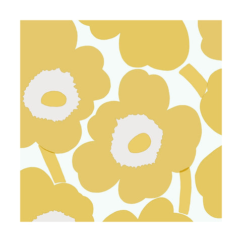 Marimekko - Unikko Papirservietter 33x33cm Gold - Norway Designs
