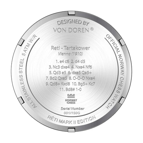Von Doren - Norway Chess Réti Mark II Armbåndsur - Norway Designs