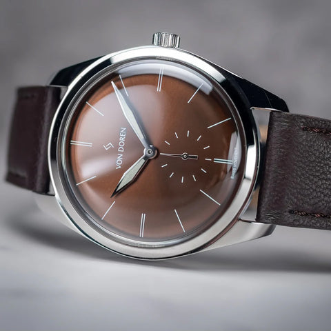 Von Doren - Runde Armbåndsur Havana Brown - Norway Designs