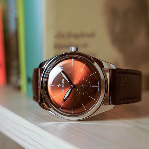 Von Doren - Runde Armbåndsur Havana Brown - Norway Designs