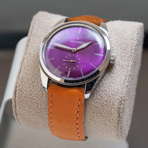 Von Doren - Runde Armbåndsur Purple - Norway Designs
