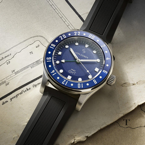 Von Doren _ URÆD GMT Armbåndsur Blå - Norway Designs