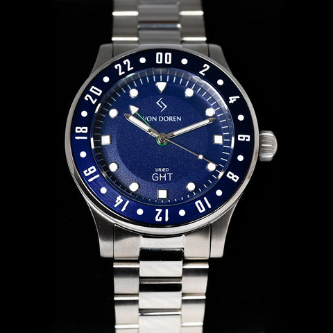 Von Doren _ URÆD GMT Armbåndsur Blå - Norway Designs