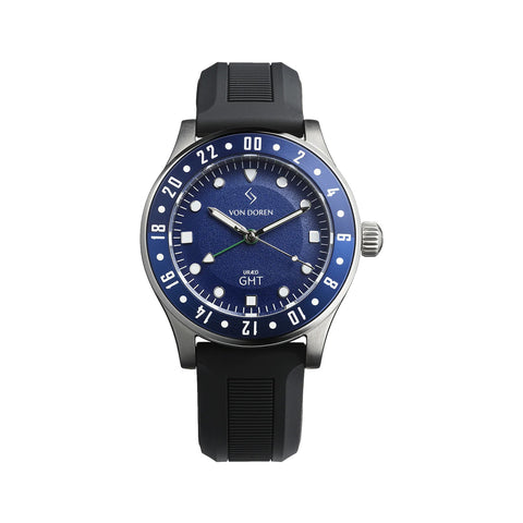 Von Doren _ URÆD GMT Armbåndsur Blå - Norway Designs