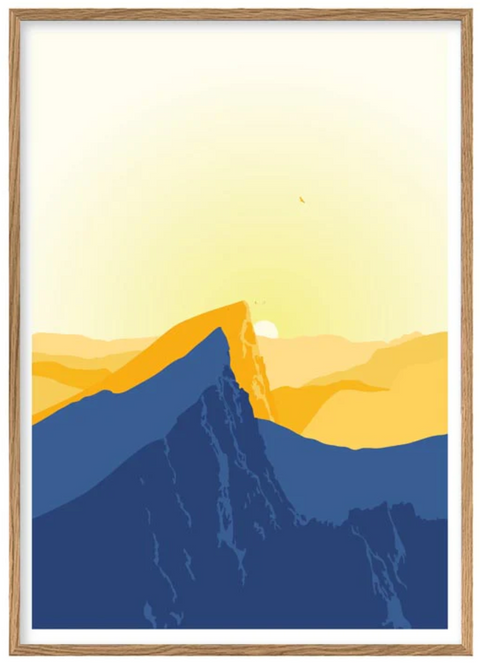 Wallstories-Plakat 50x70cm Sommerkveld i Sunnmørsalpene-Norway Designs