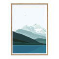 Wallstories - Plakat 30x40cm Sommerdag ved Istind - Norway Designs